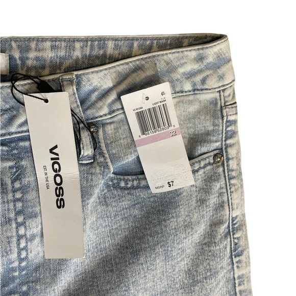 Vigoss Frankie slim Straight Jeans NWT Color Block Patchwork 32 - Picture 5 of 10